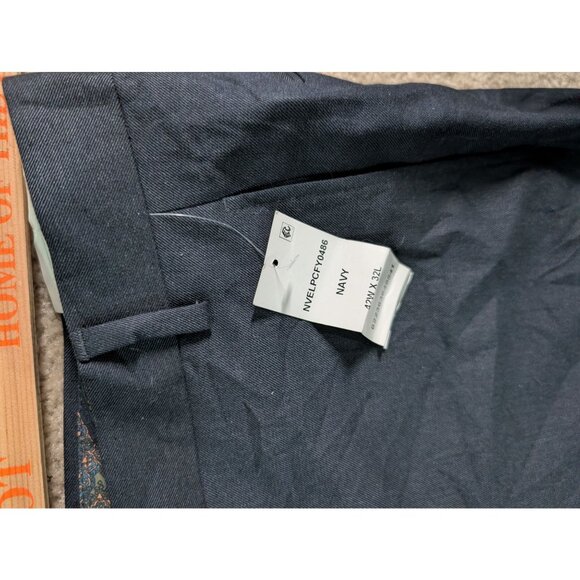 Lauren Ralph Lauren Mens Navy Dress Pants 42W X 32L Flat Front - Picture 4 of 8